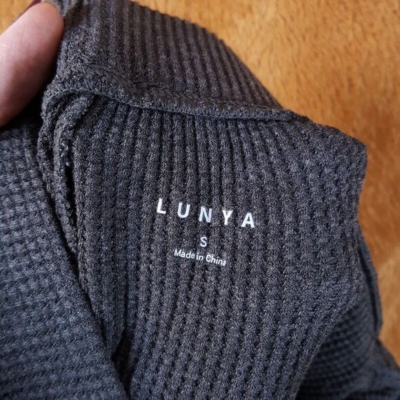 LUNYA Pants Womens Small Gray Pull On Thermal Draped Jogger Sleep Lounge RESTORE - Picture 3 of 10